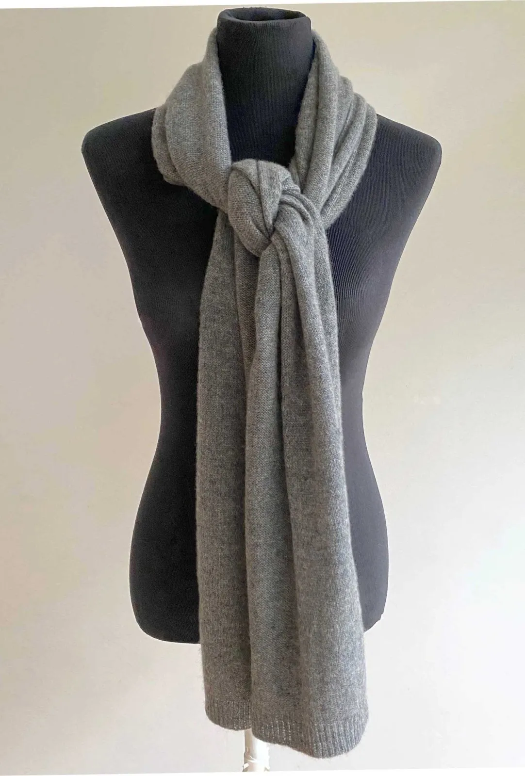 Grey Cashmere Scarf