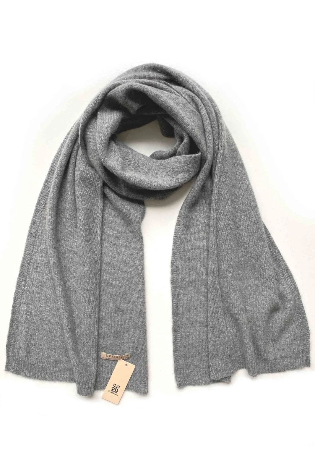 Grey Cashmere Scarf