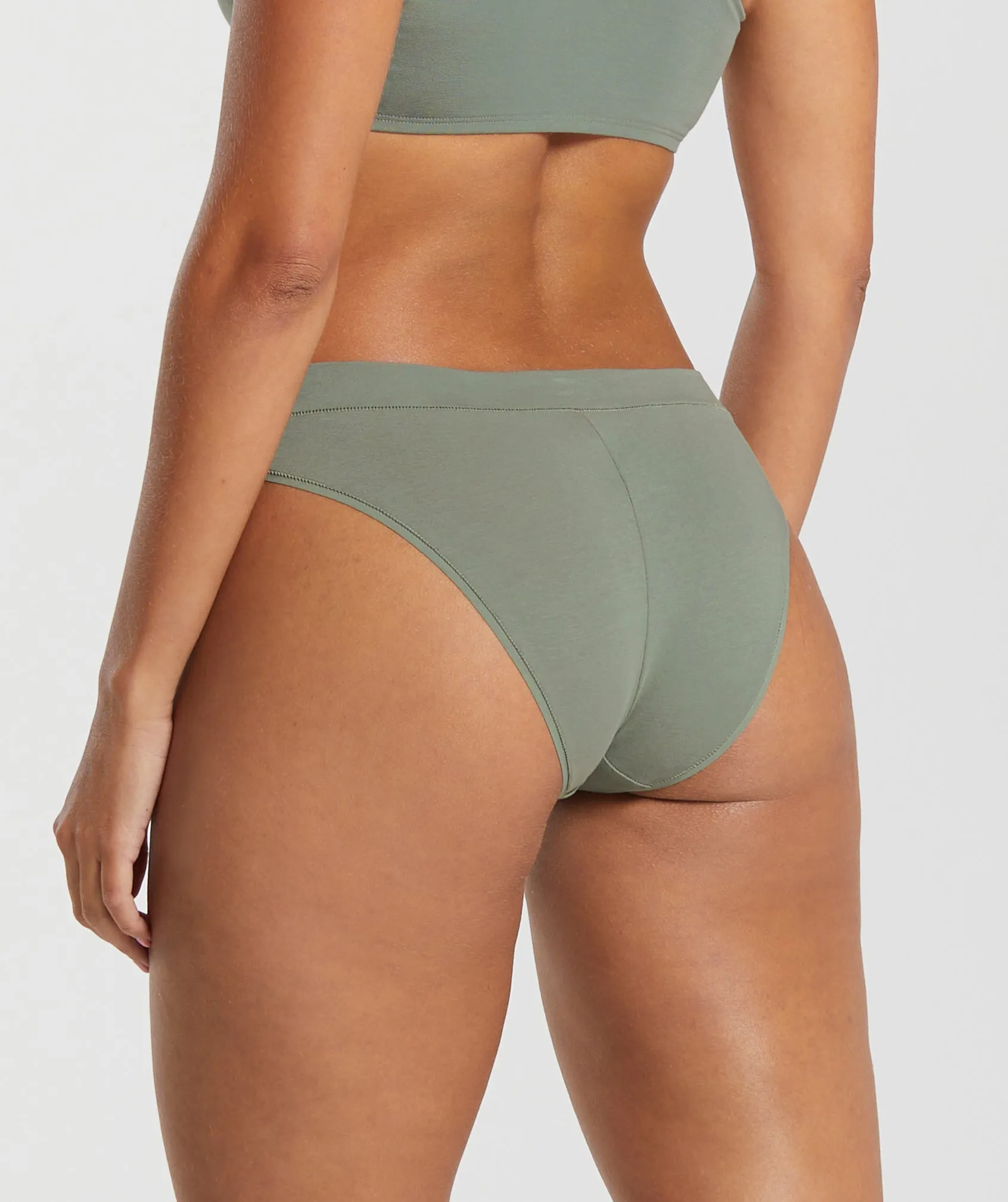 Gymshark Cotton Brief - Unit Green