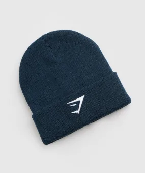 Gymshark Sharkhead Beanie - Navy