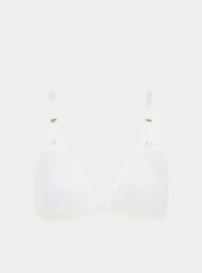 Hakea Recycled-Tulle Soft Bralette - Glacier White