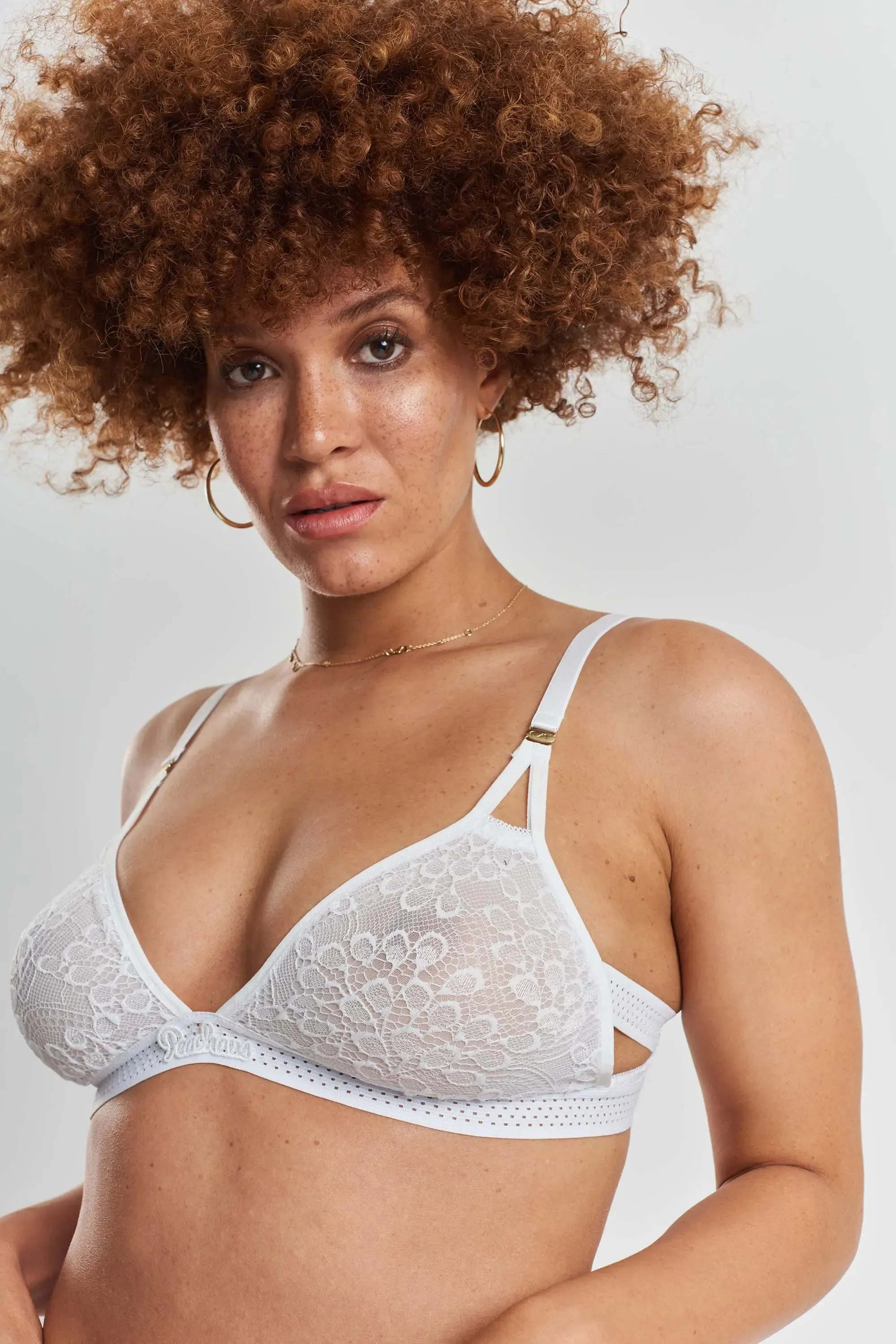 Hakea Recycled-Tulle Soft Bralette - Glacier White