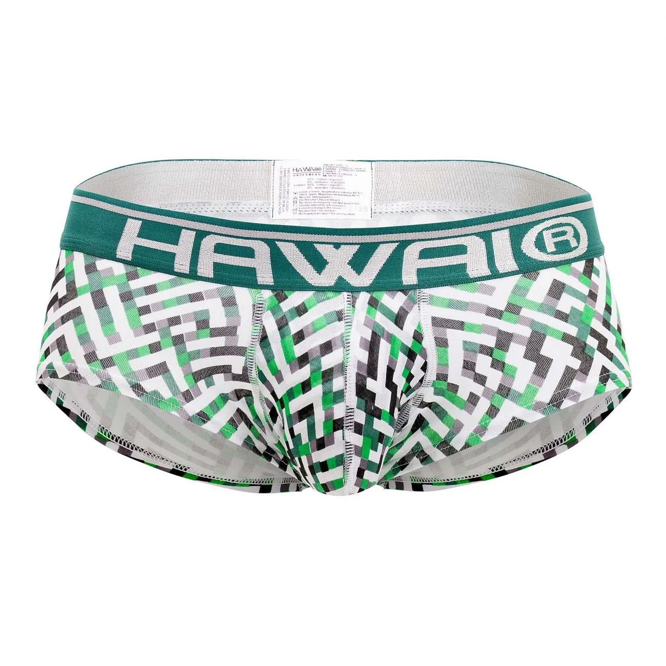 HAWAI 42135 Geometric Mini Trunks Color Green