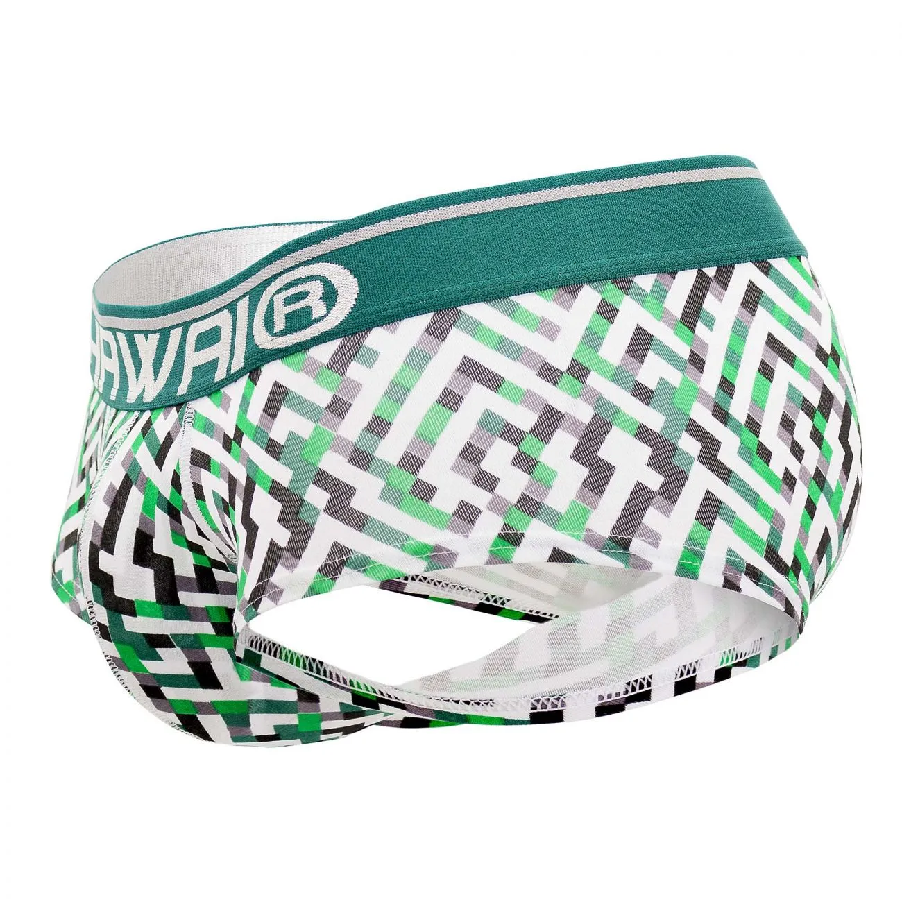 HAWAI 42135 Geometric Mini Trunks Color Green