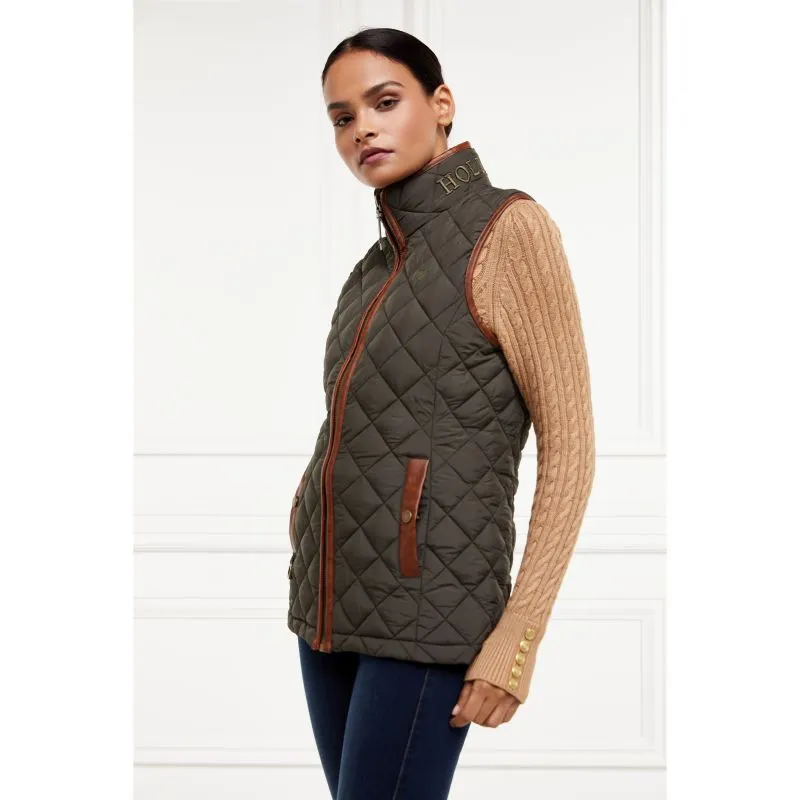 Holland Cooper Country Ladies Quilted Gilet - Heritage Khaki