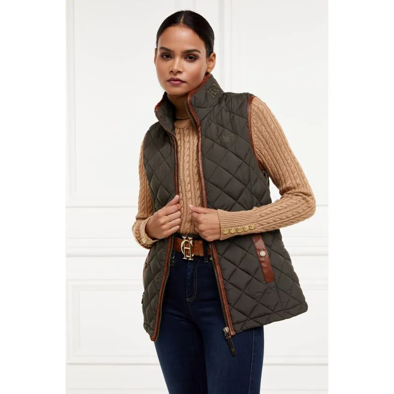 Holland Cooper Country Ladies Quilted Gilet - Heritage Khaki