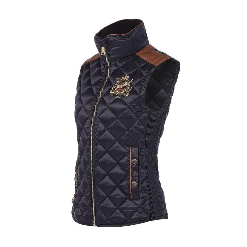 Holland Cooper Diamond Quilt Classic Ladies Gilet - Ink Navy