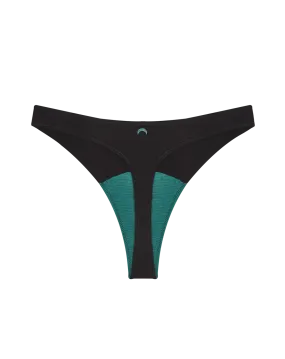 Huha High Rise Thong Mineral Undies Black