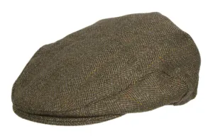 HW32 - Mix Wool Tweed Cap - BROWN