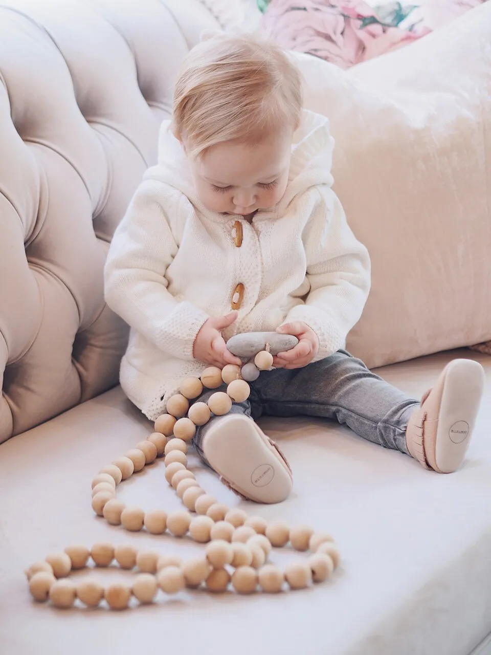 Ivory Knit Hoodie