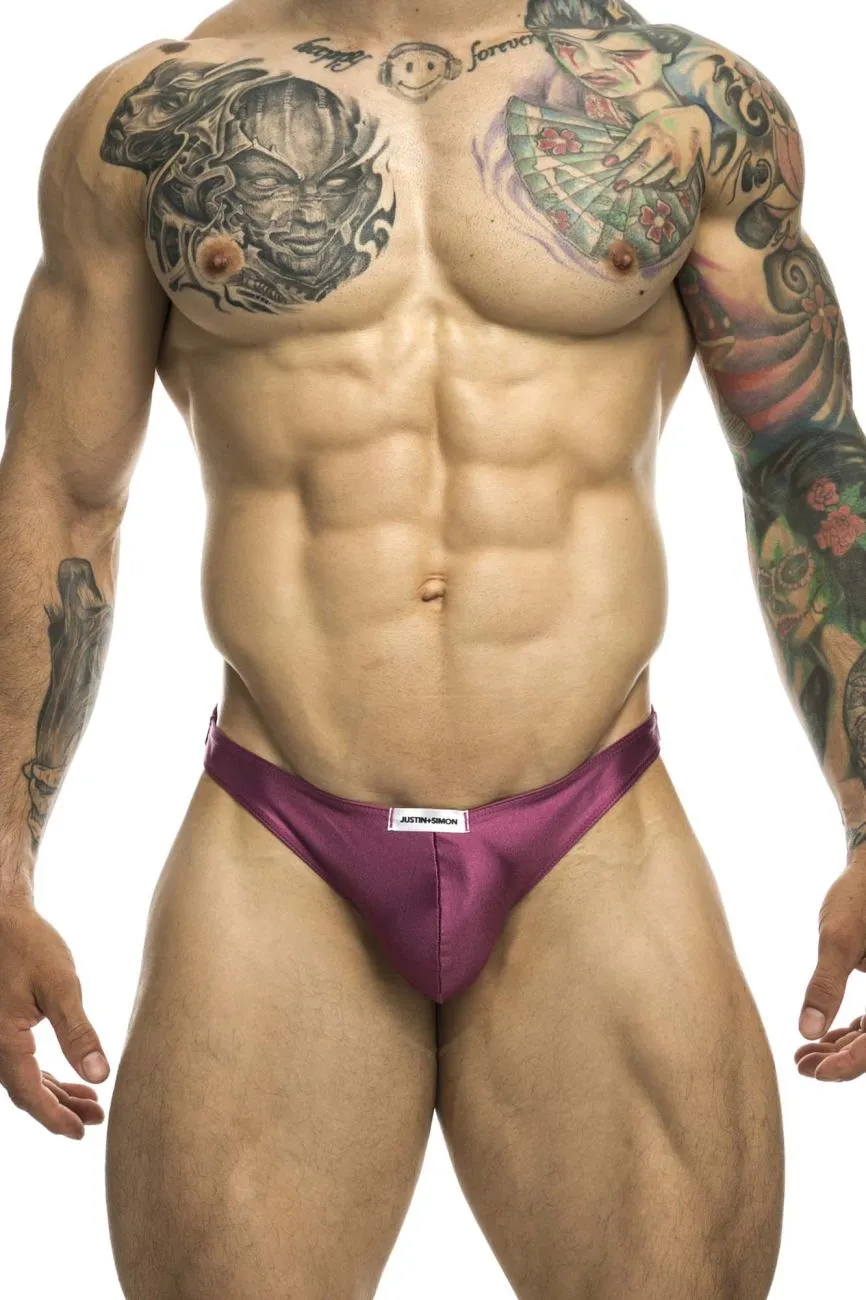 JUSTIN SIMON XSJ03 Classic Thongs Color Wine