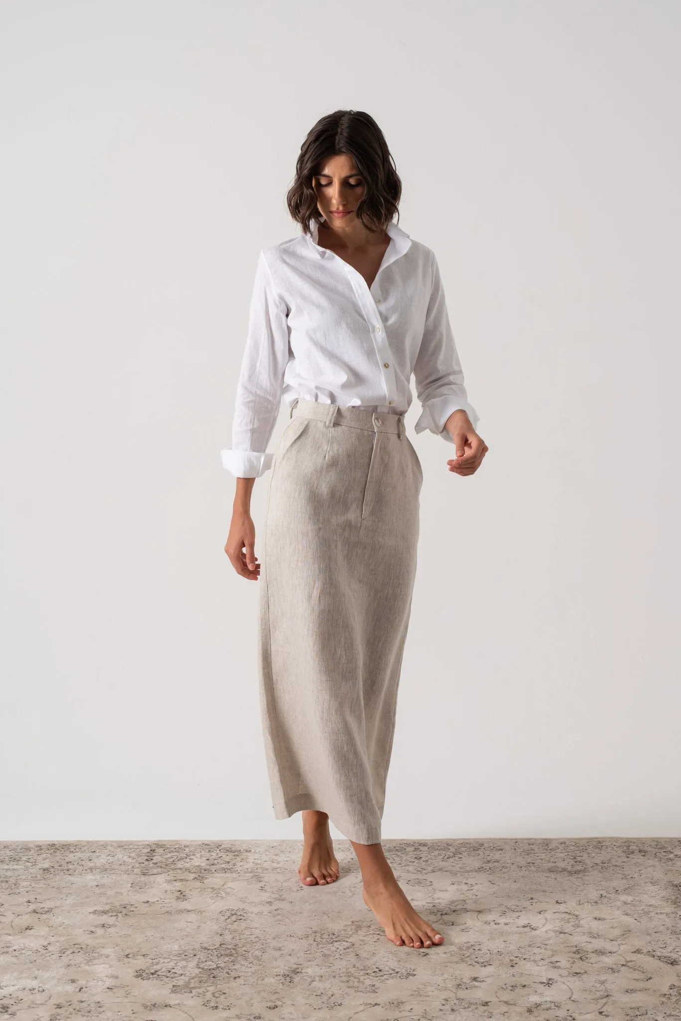 La Classica Linen Shirt White