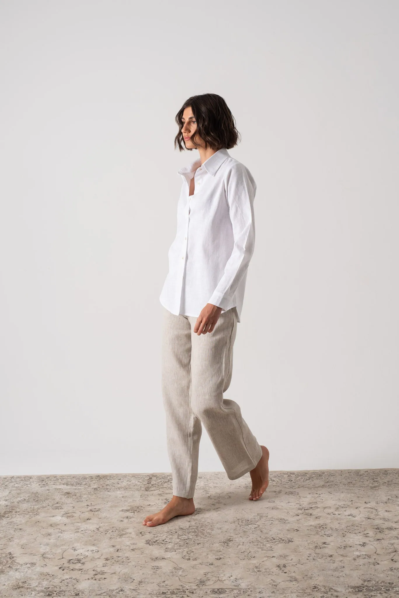 La Classica Linen Shirt White