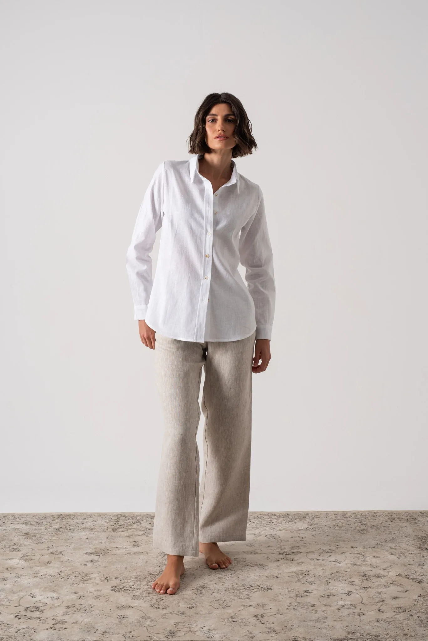 La Classica Linen Shirt White