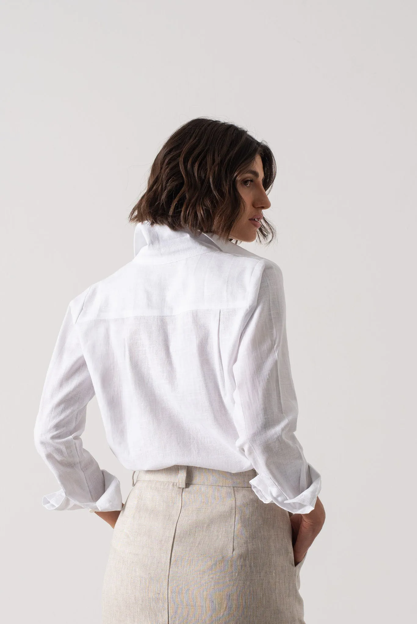 La Classica Linen Shirt White