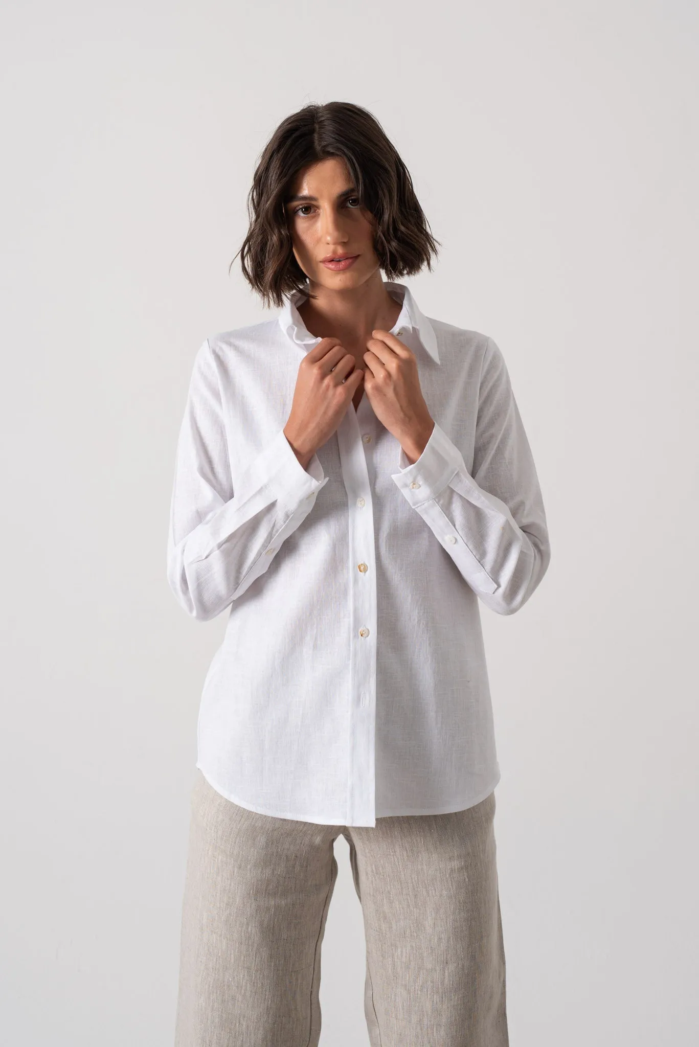 La Classica Linen Shirt White