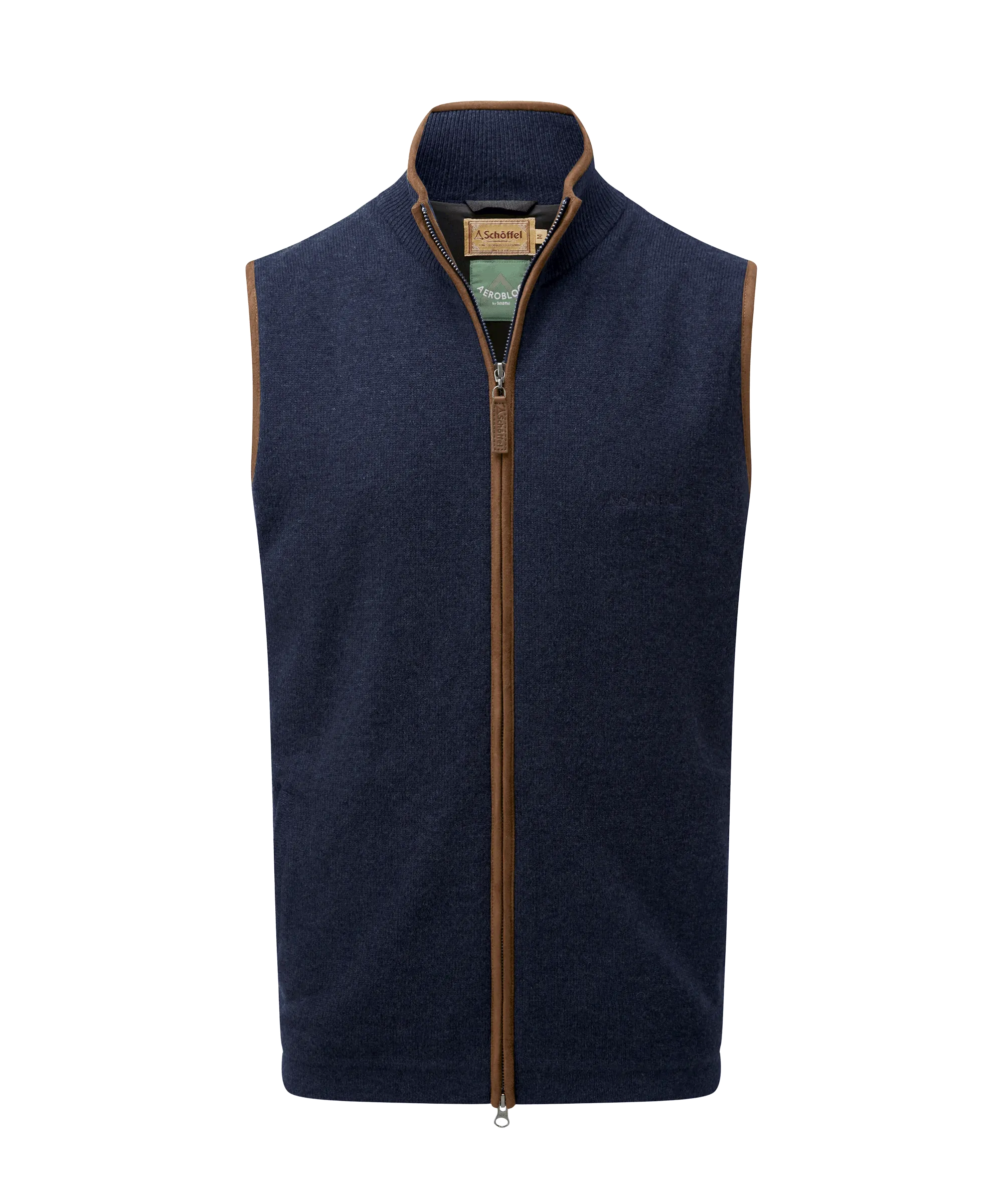 Lambswool Aerobloc Gilet - Navy