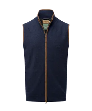 Lambswool Aerobloc Gilet - Navy