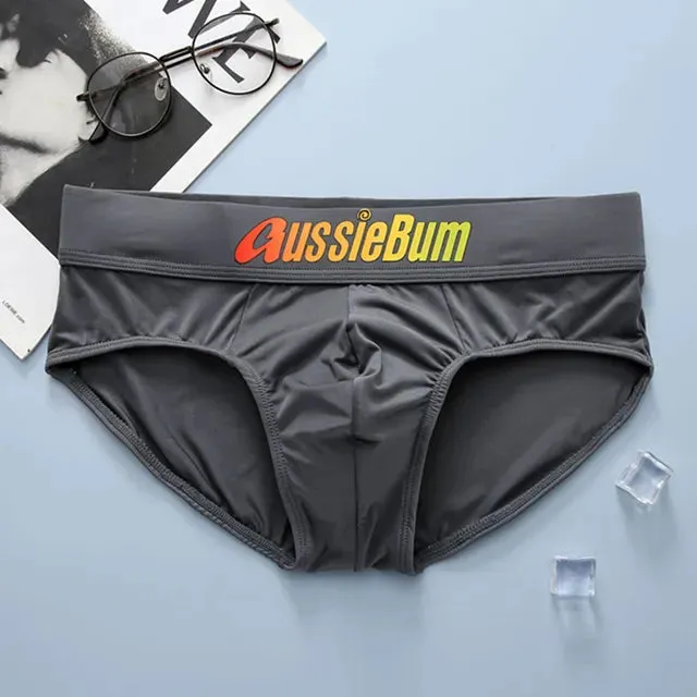 Letter Low Waist Nylon Brief