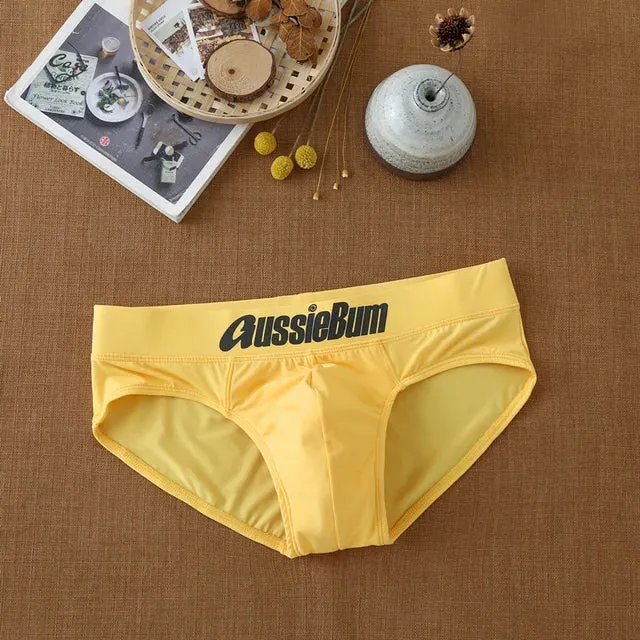 Letter Low Waist Nylon Brief