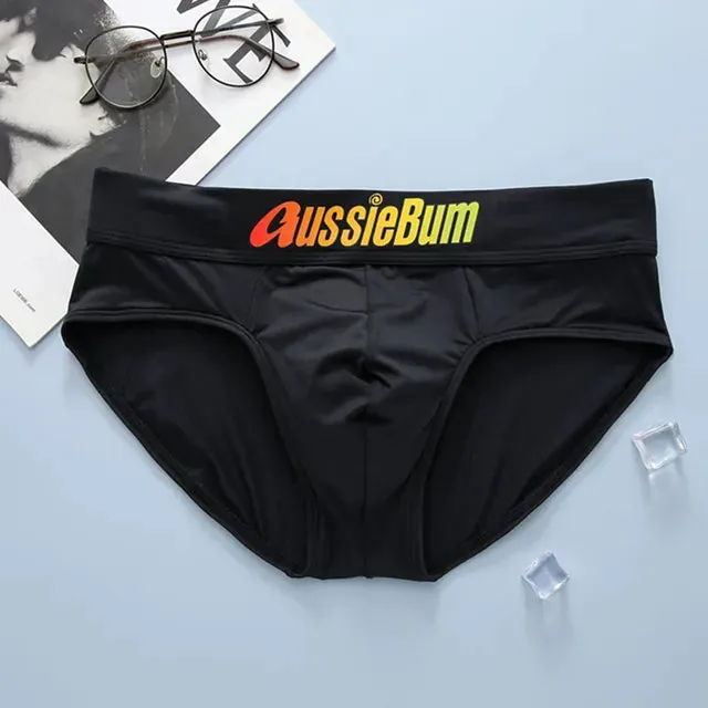 Letter Low Waist Nylon Brief