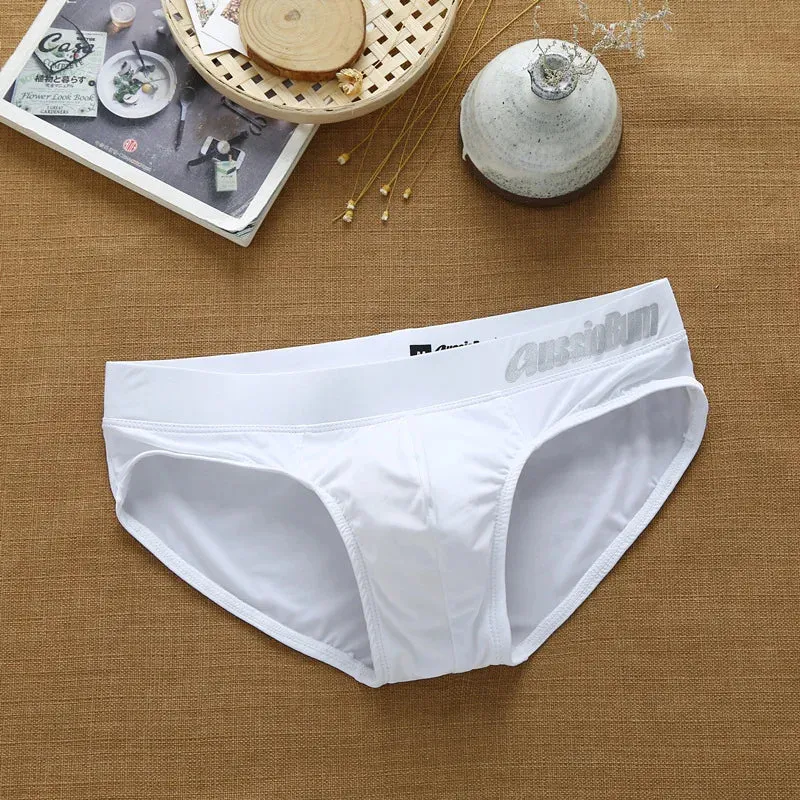 Letter Low Waist Nylon Brief