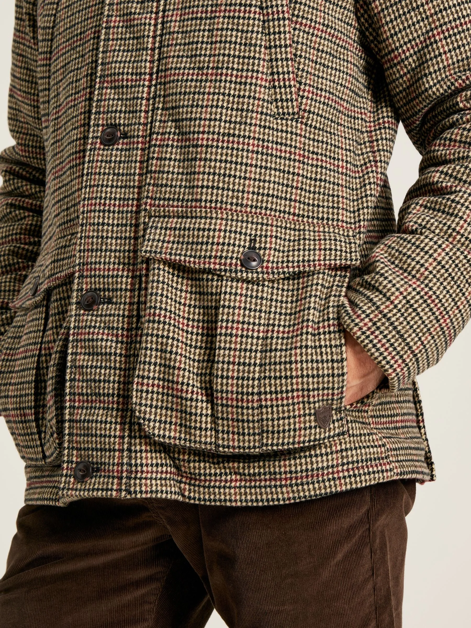 Marriott Tweed Jacket -  Brown Houndstooth