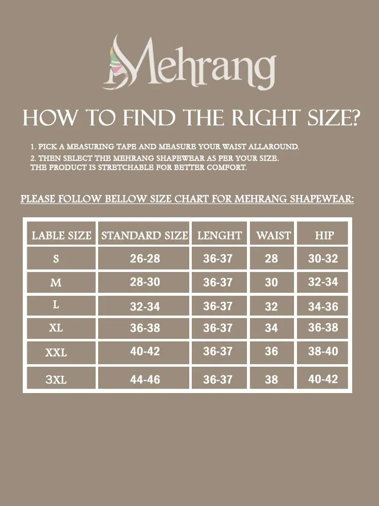 Mehrang Lycra Saree Shapewear Petticoat for Women, Cotton Blended,Petticoat,Skirts for Women,Shape Wear Dress for Saree (M, Beige)