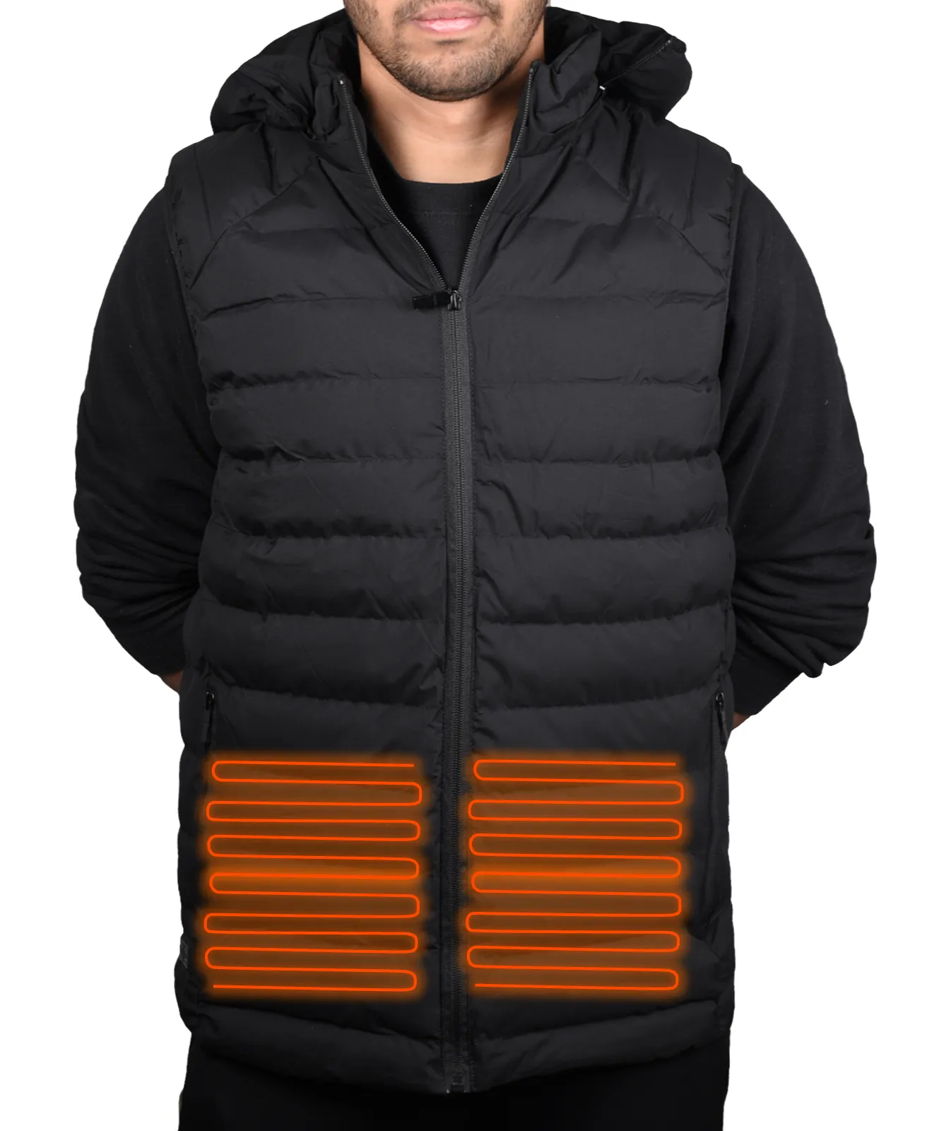 Mens Heated Hoodie Gilet