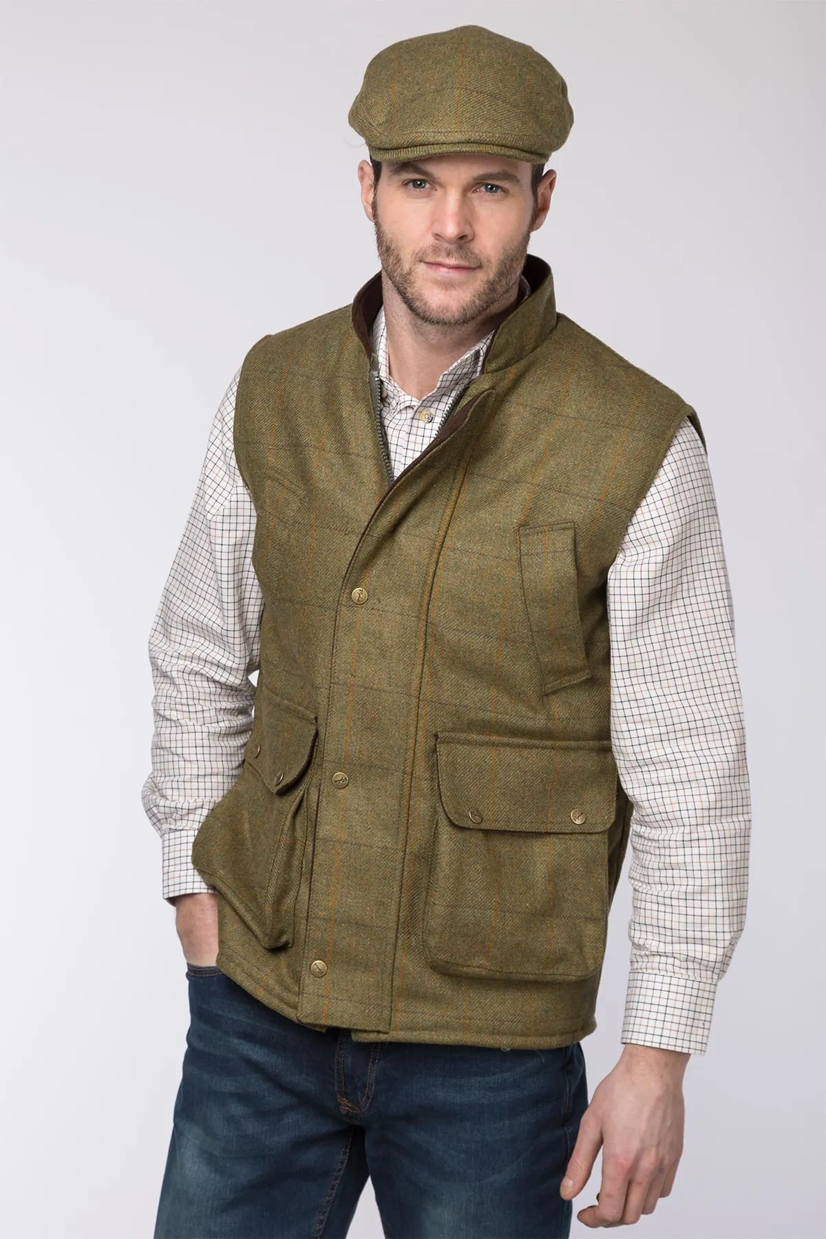 Men's Tweed Gilet - Derby Tweed