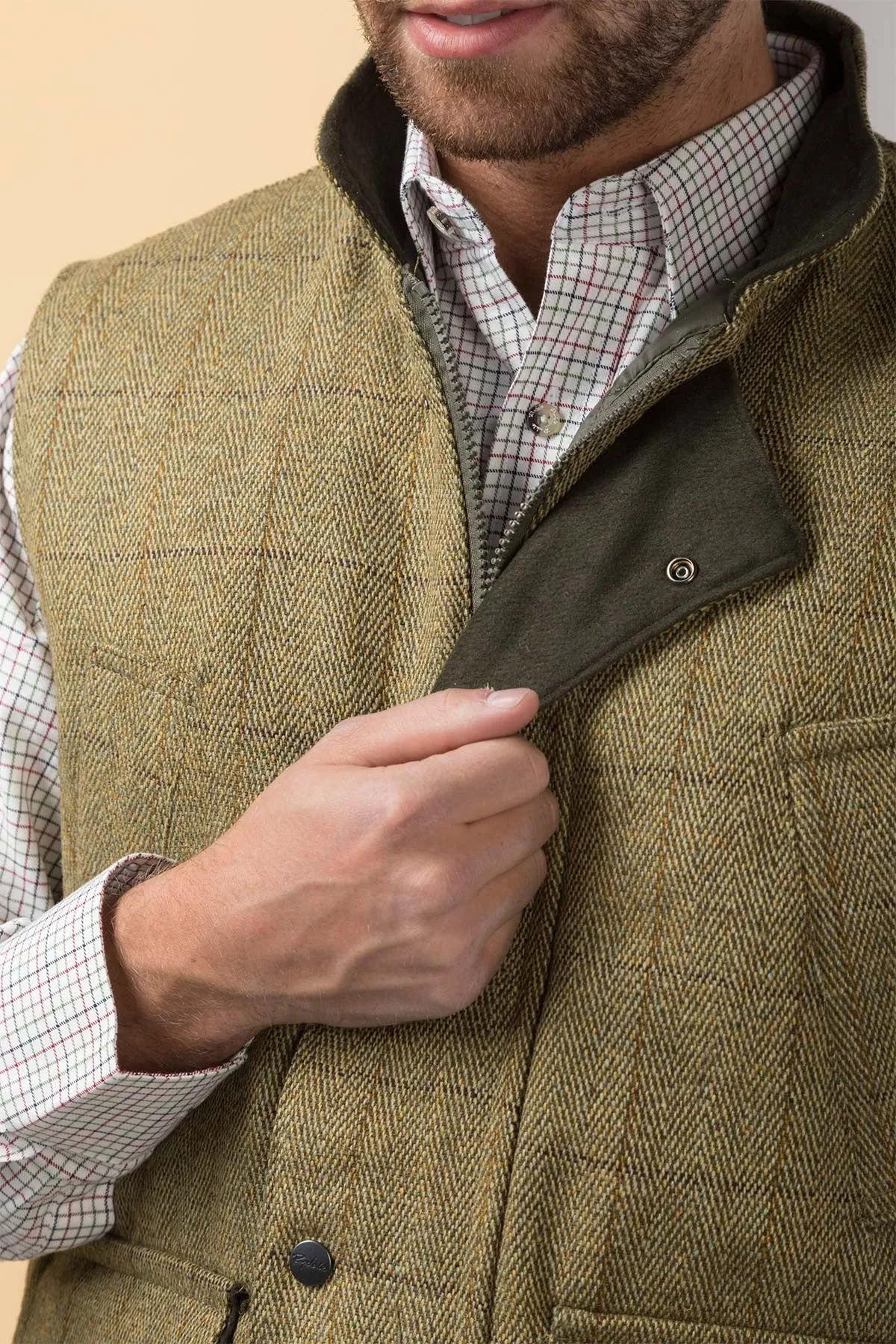 Men's Tweed Gilet - Derby Tweed