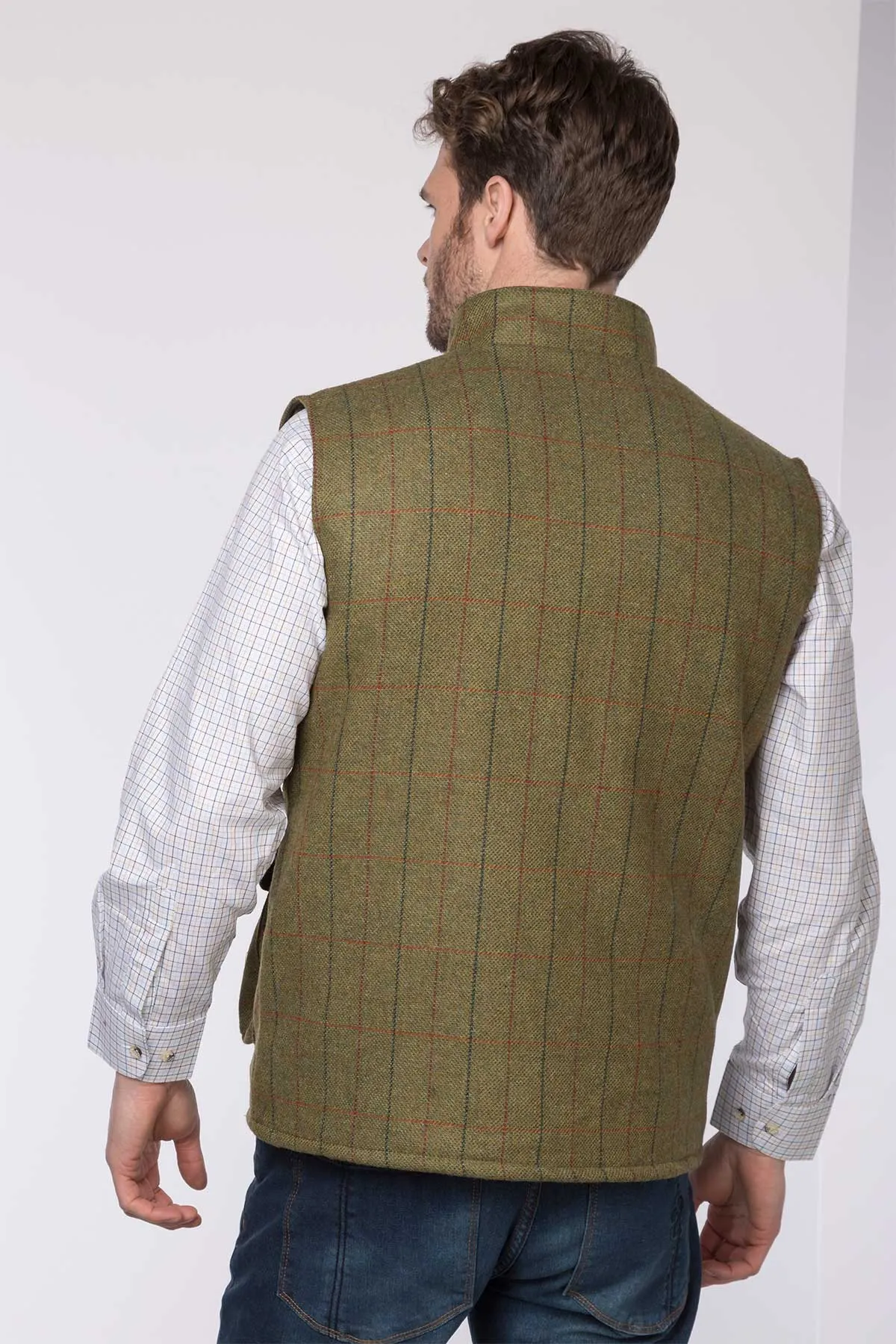 Men's Tweed Gilet - Derby Tweed