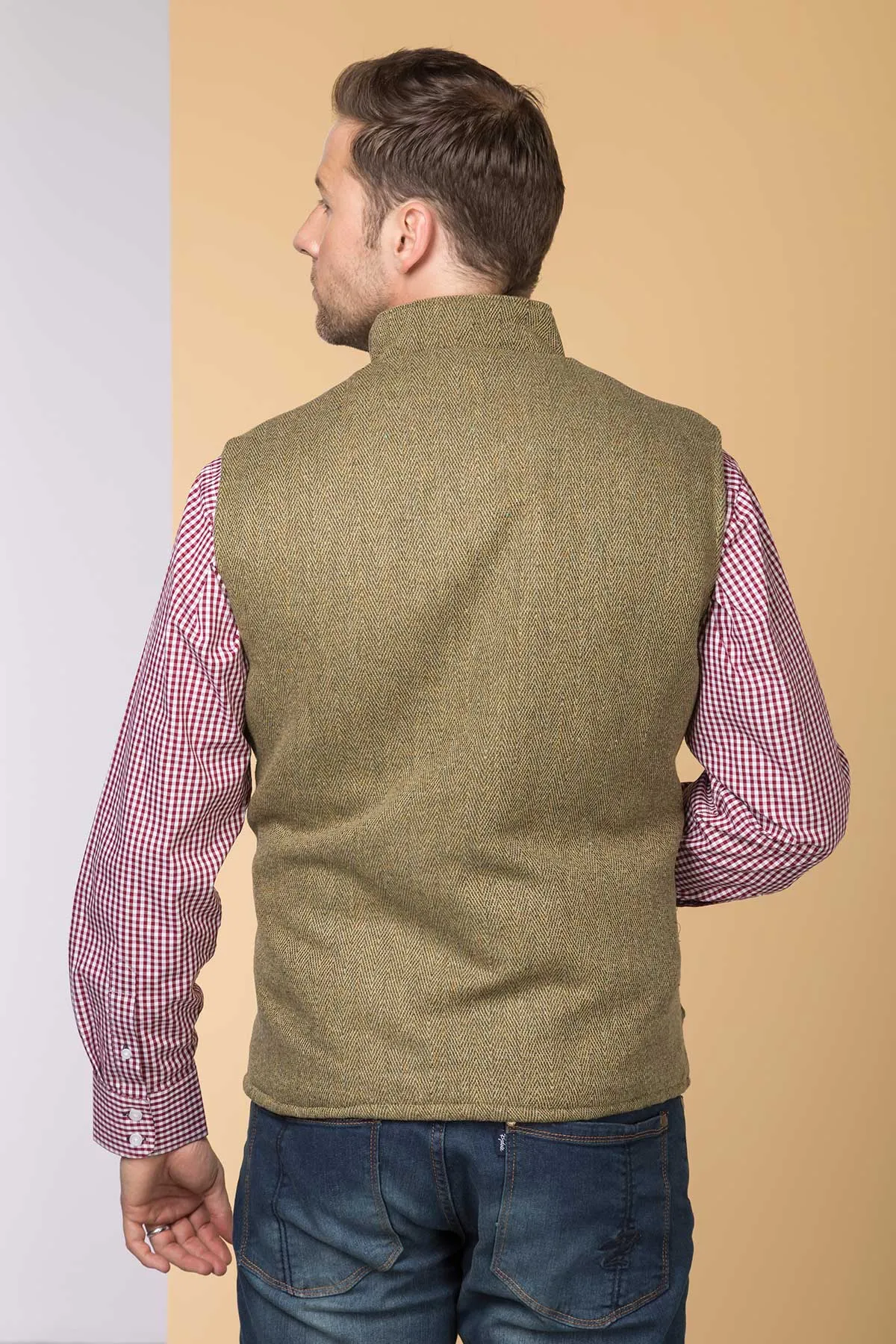 Men's Tweed Gilet - Derby Tweed