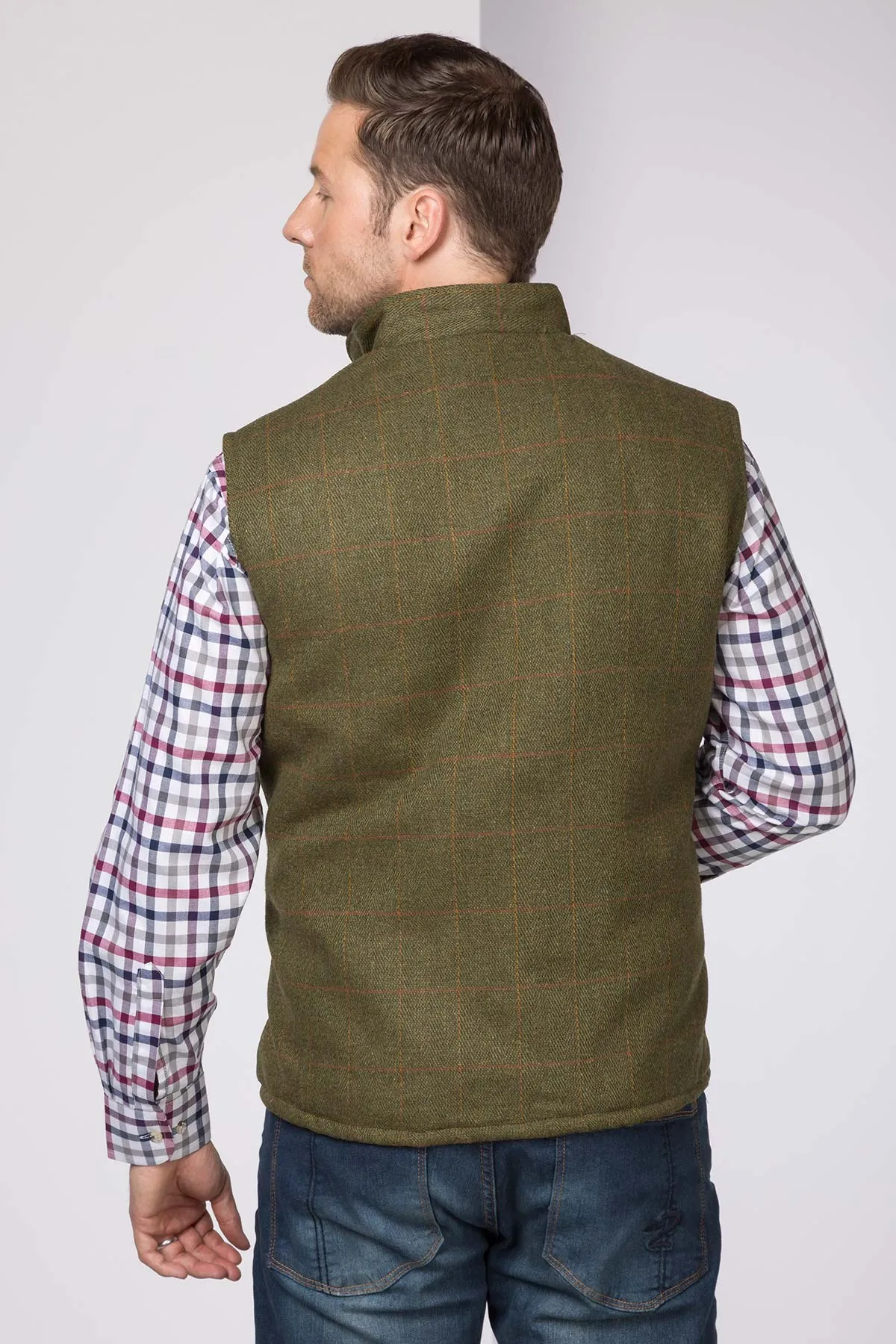 Men's Tweed Gilet - Derby Tweed