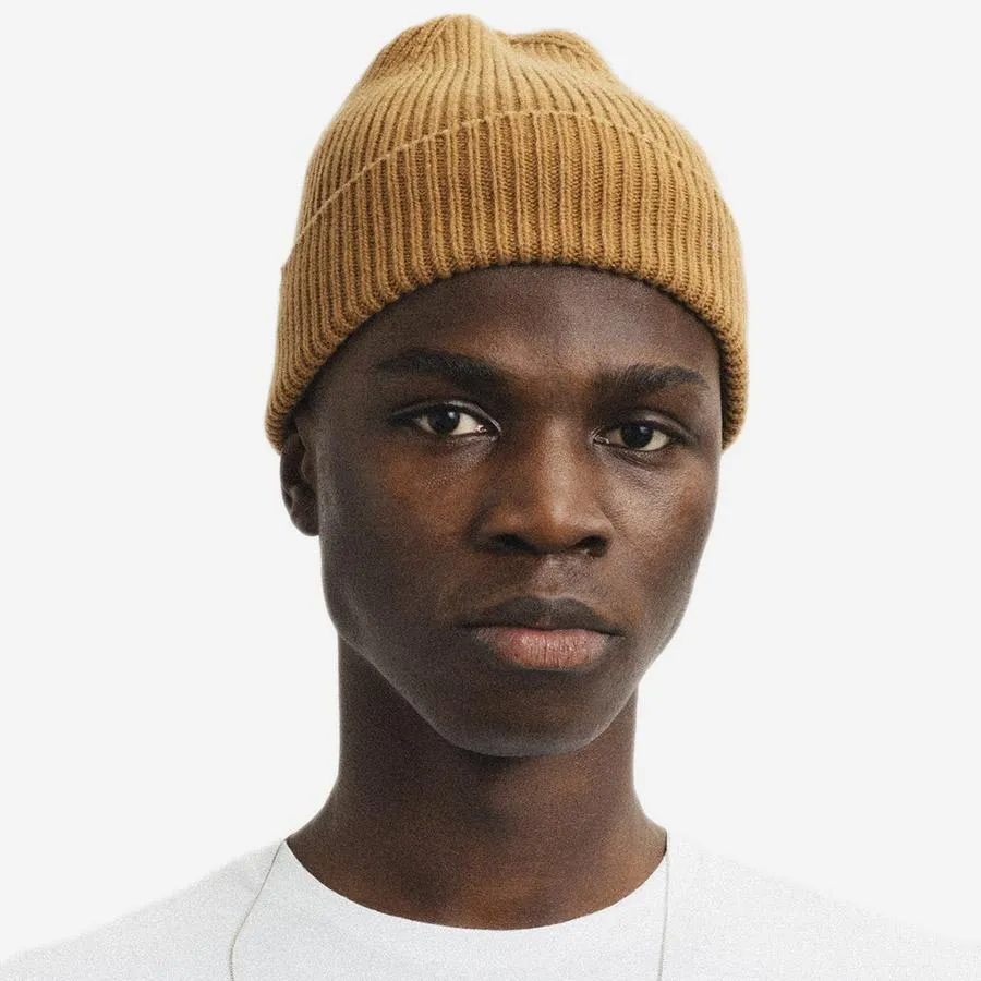 Merino Wool Beanie - Deep Black