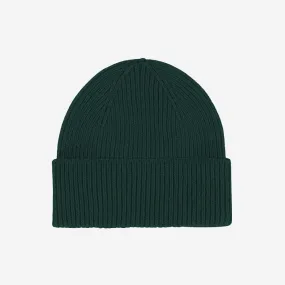 Merino Wool Beanie - Emerald Green