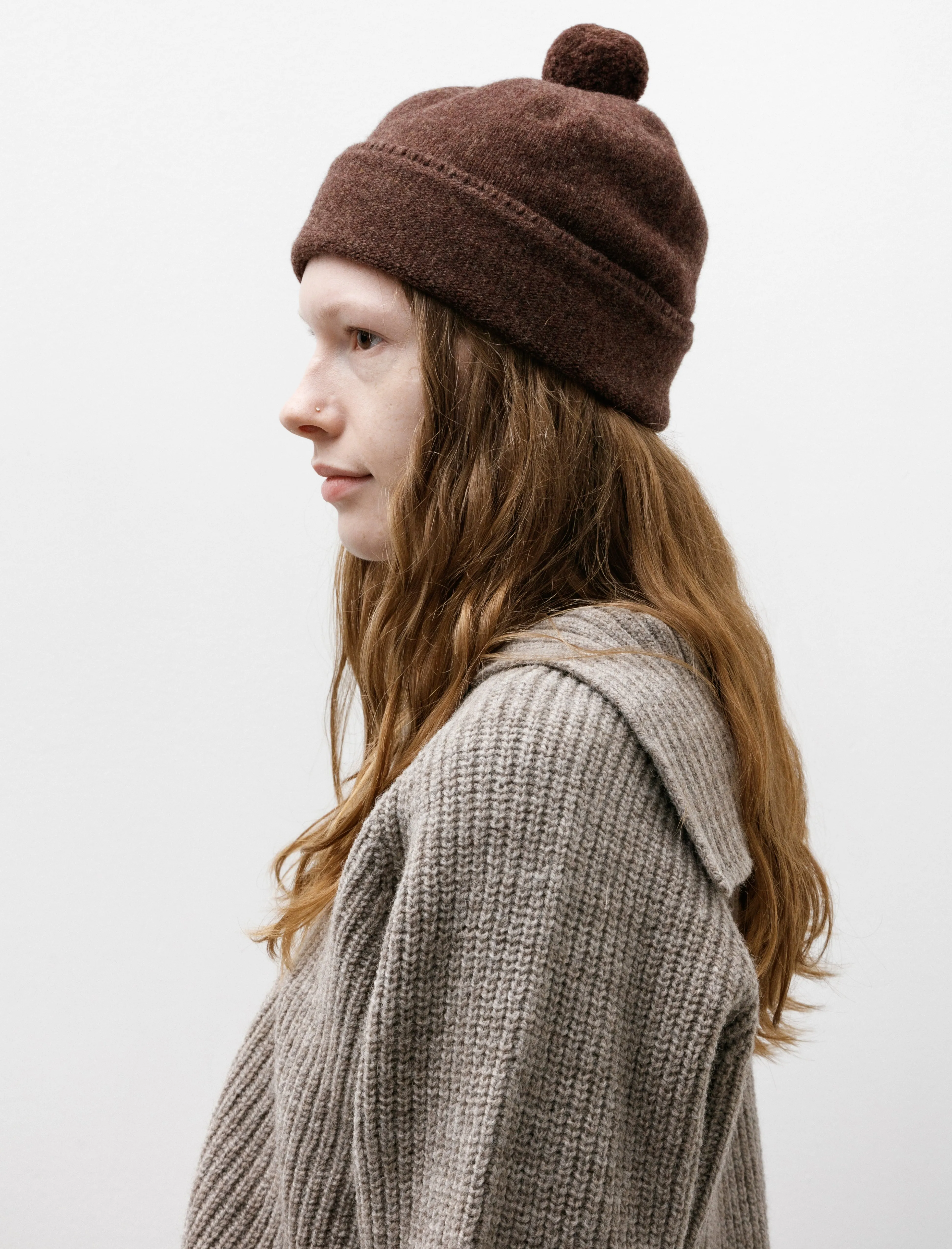 MHL Felted Hat Lambswool Chestnut