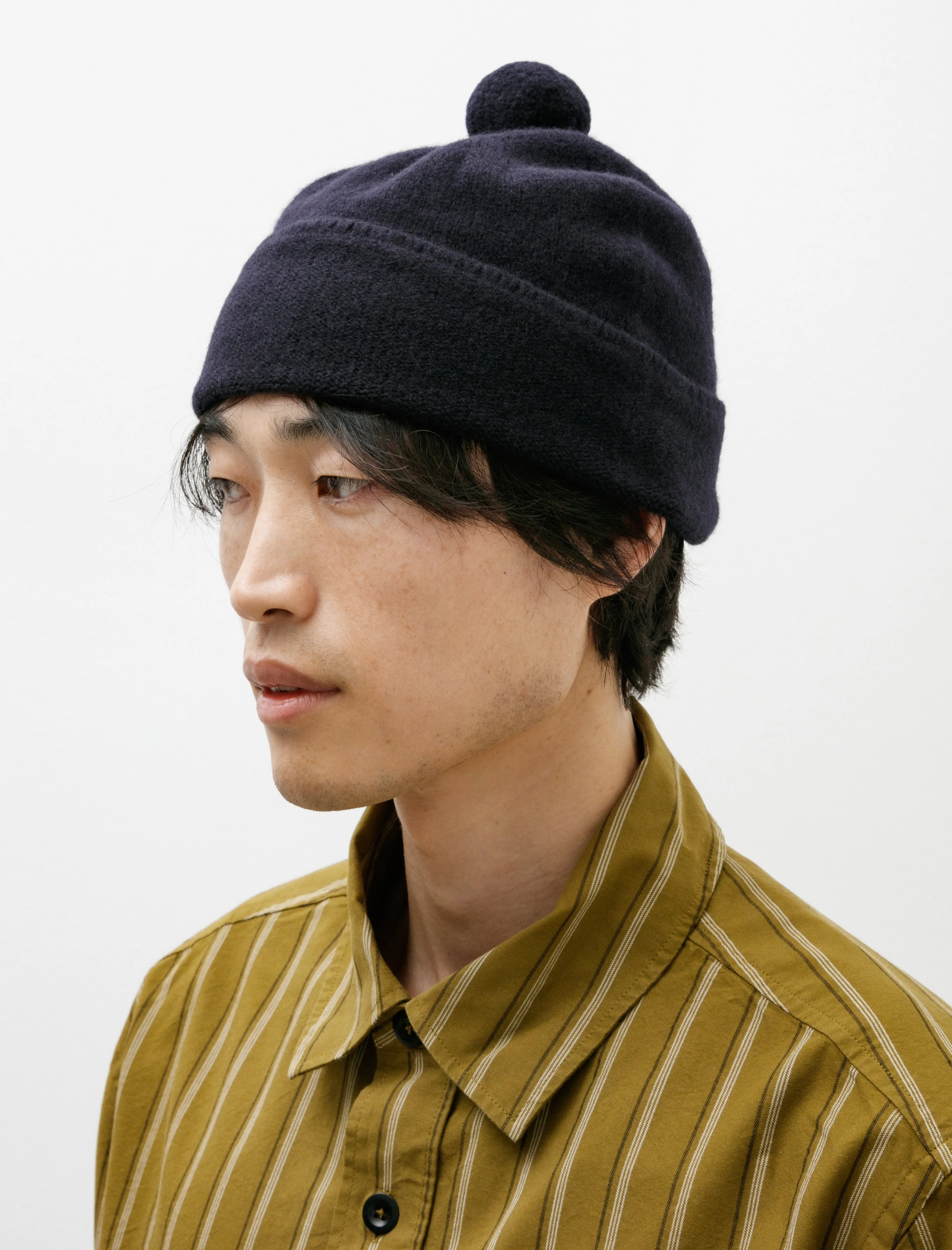 MHL Felted Hat Lambswool Navy