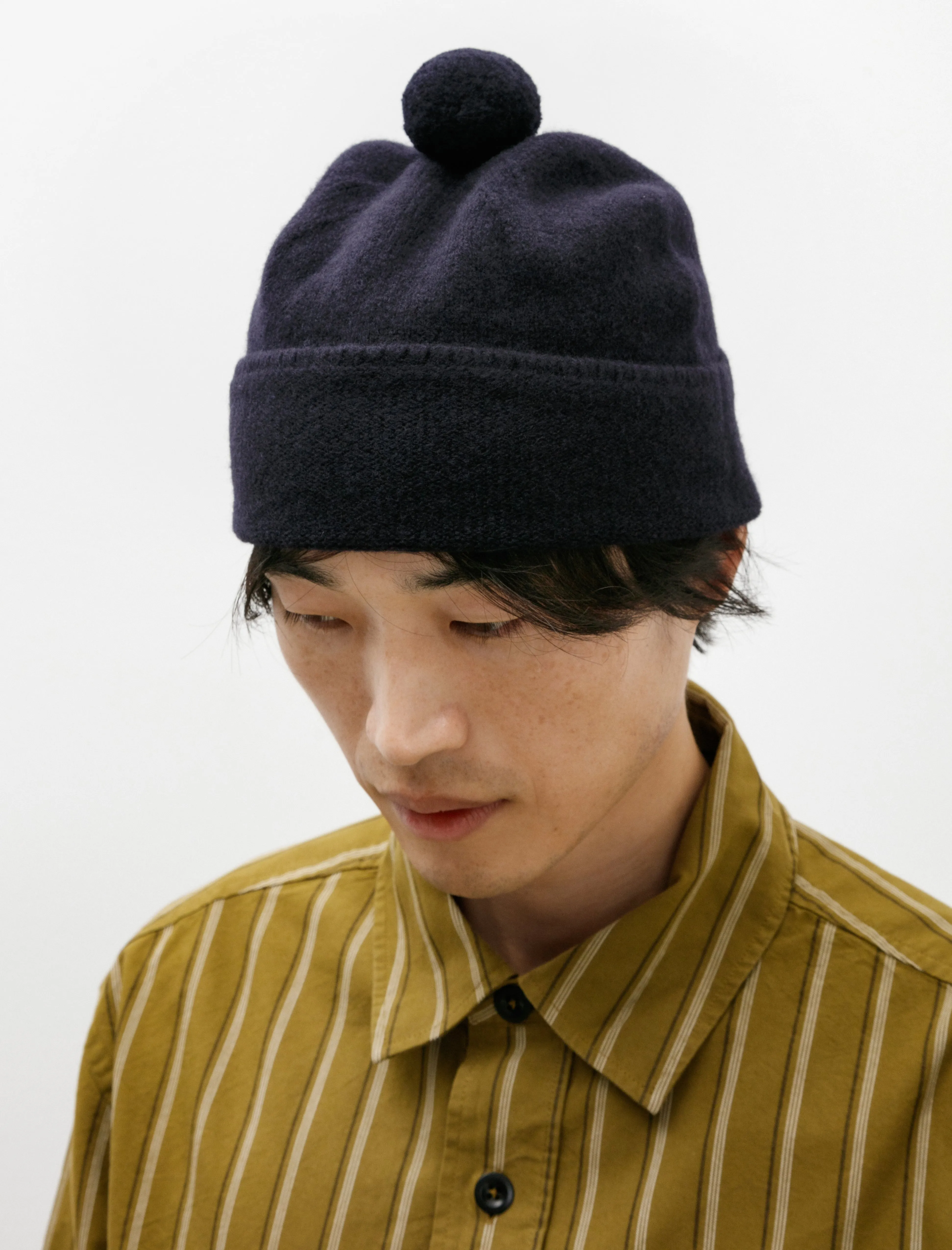 MHL Felted Hat Lambswool Navy