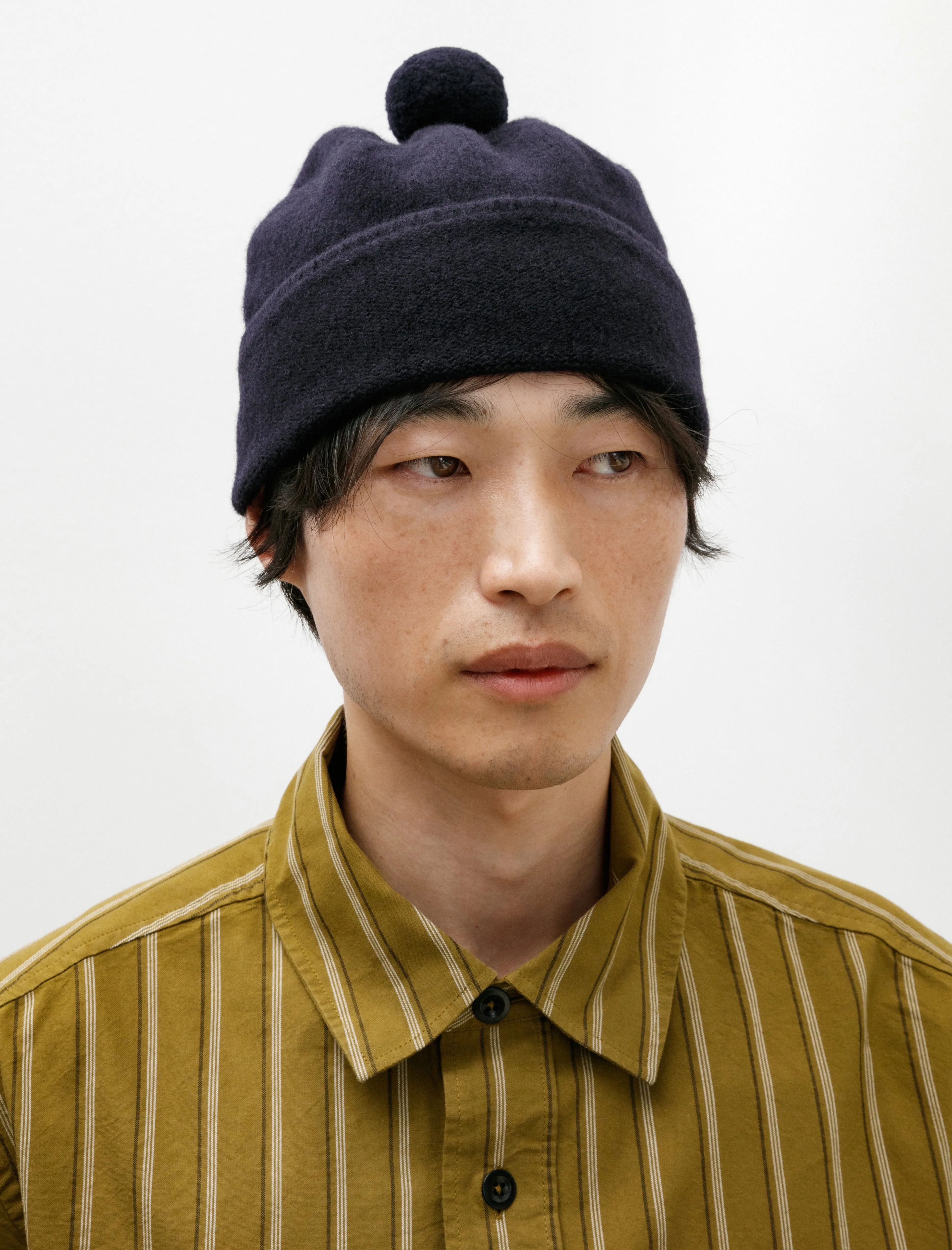 MHL Felted Hat Lambswool Navy