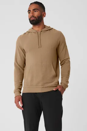 Micro Waffle Fast Break Hoodie - Gravel