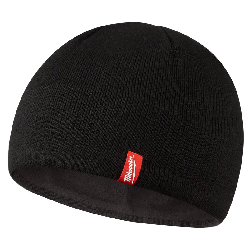 Milwaukee Fleece Lined Beanie Black One Size Fits All