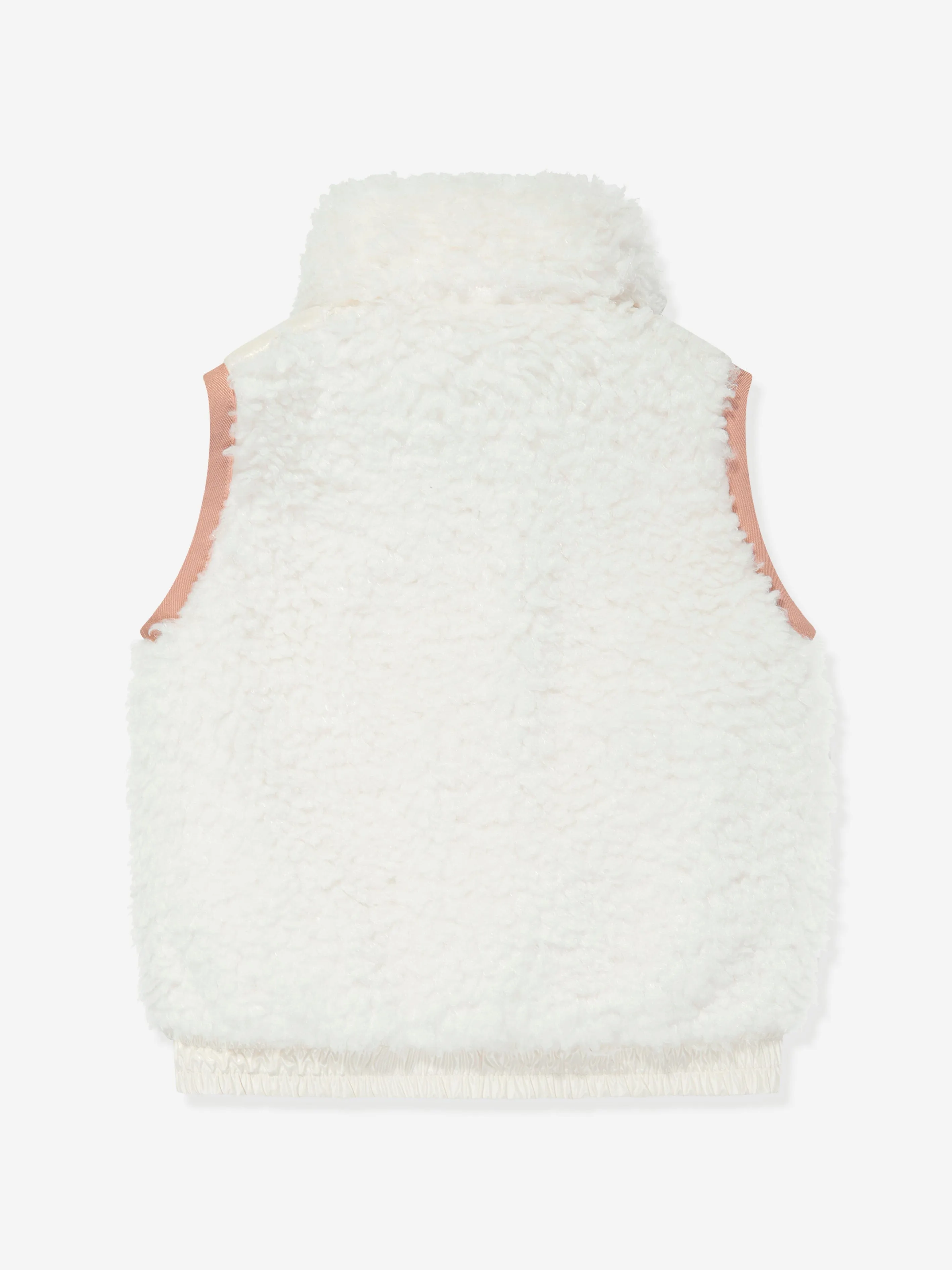 Moncler Enfant Girls Grenoble Down Padded Gilet in Ivory