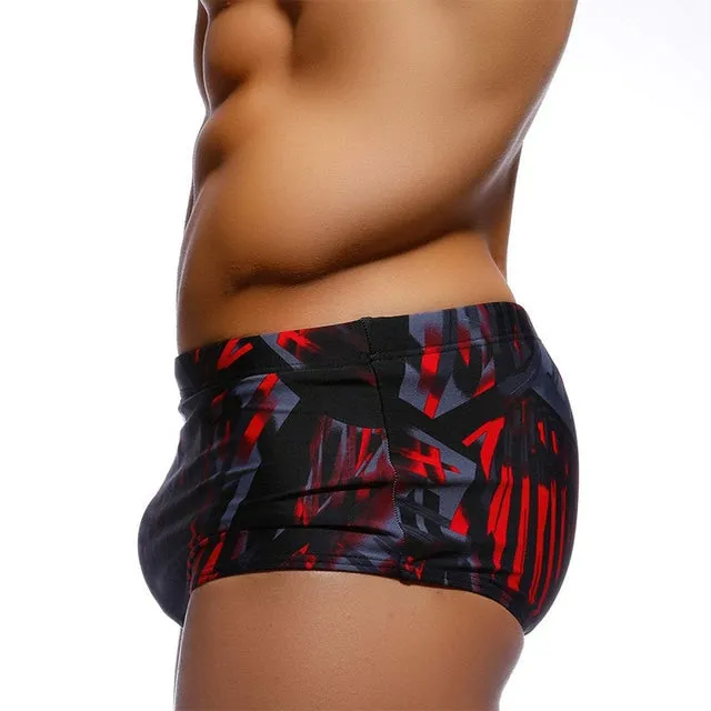 Multicolor Printed Push-Padded Boxer