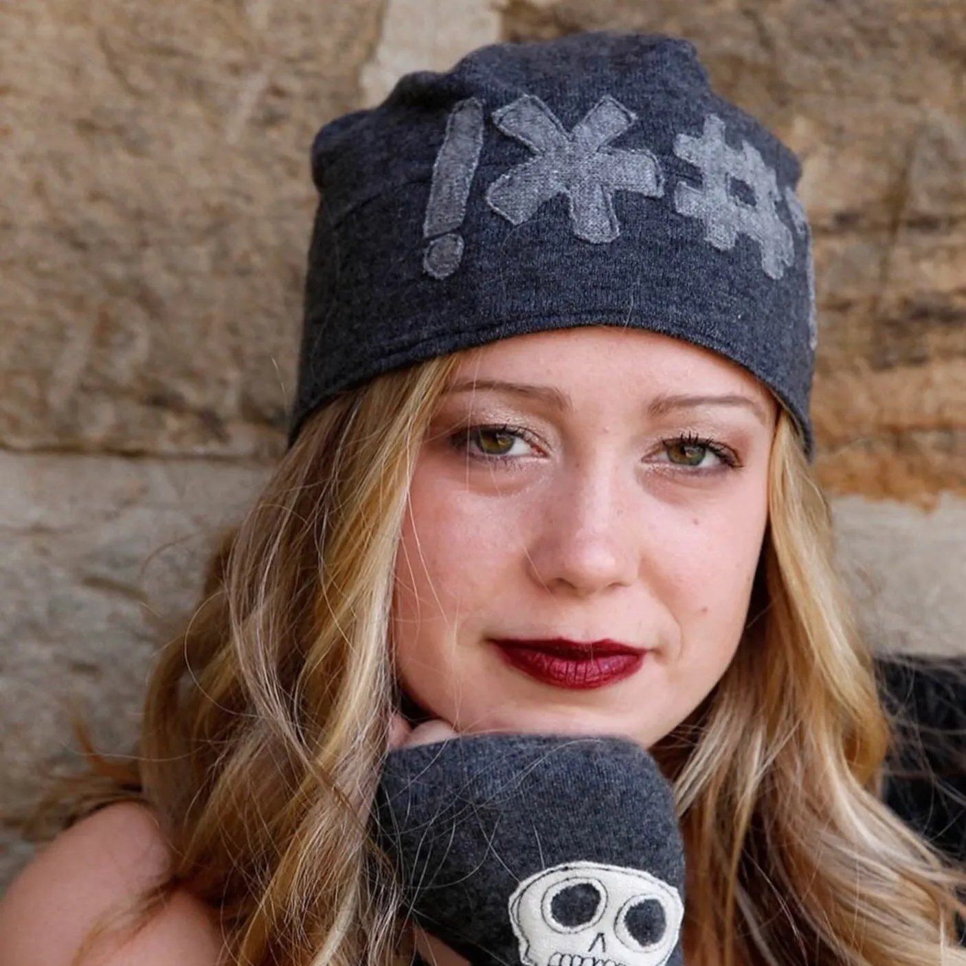 NEW! Wool Hat Gray with Expletives by Sardine Clothing Co.