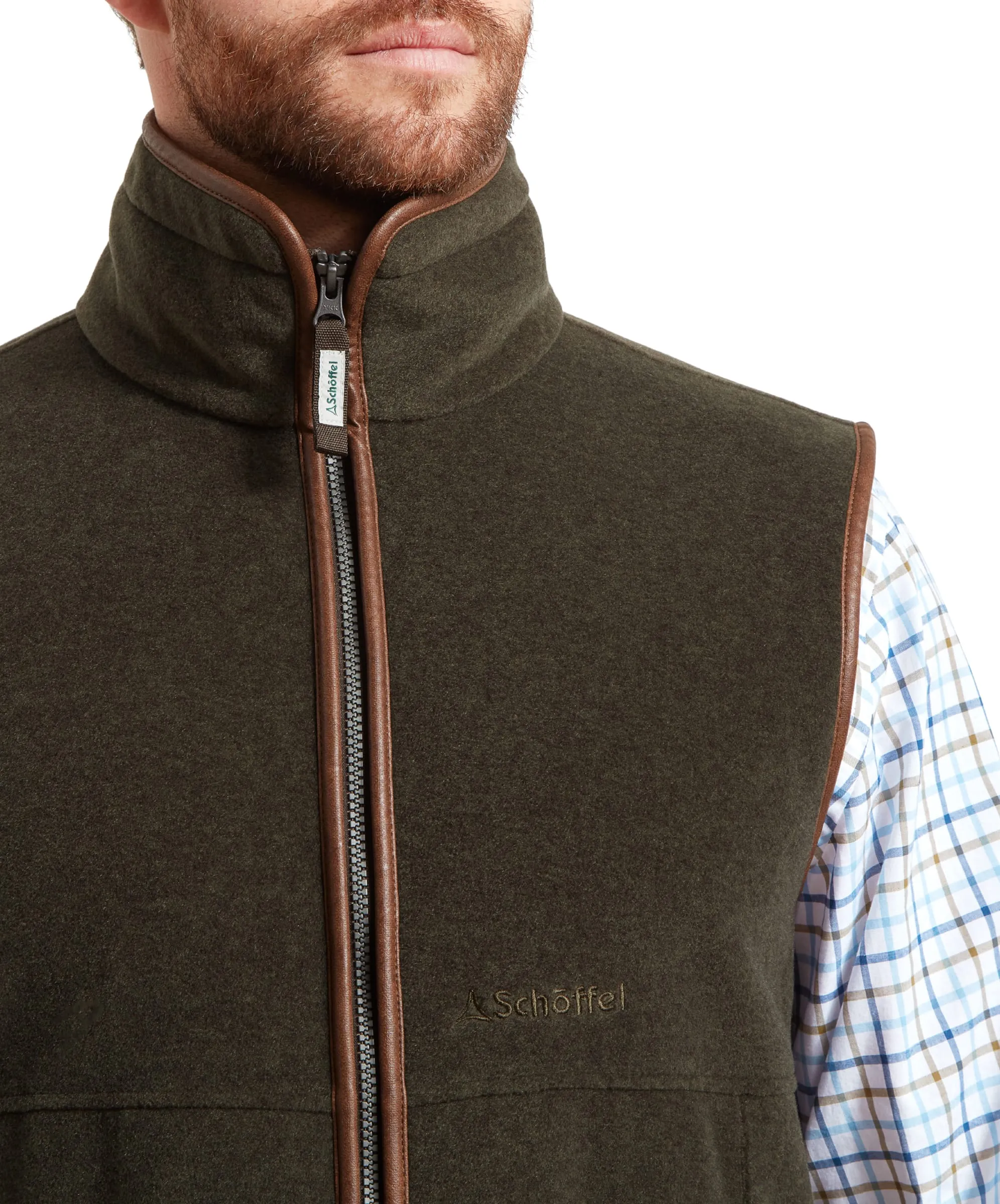 Oakham Fleece Gilet - Dark Olive