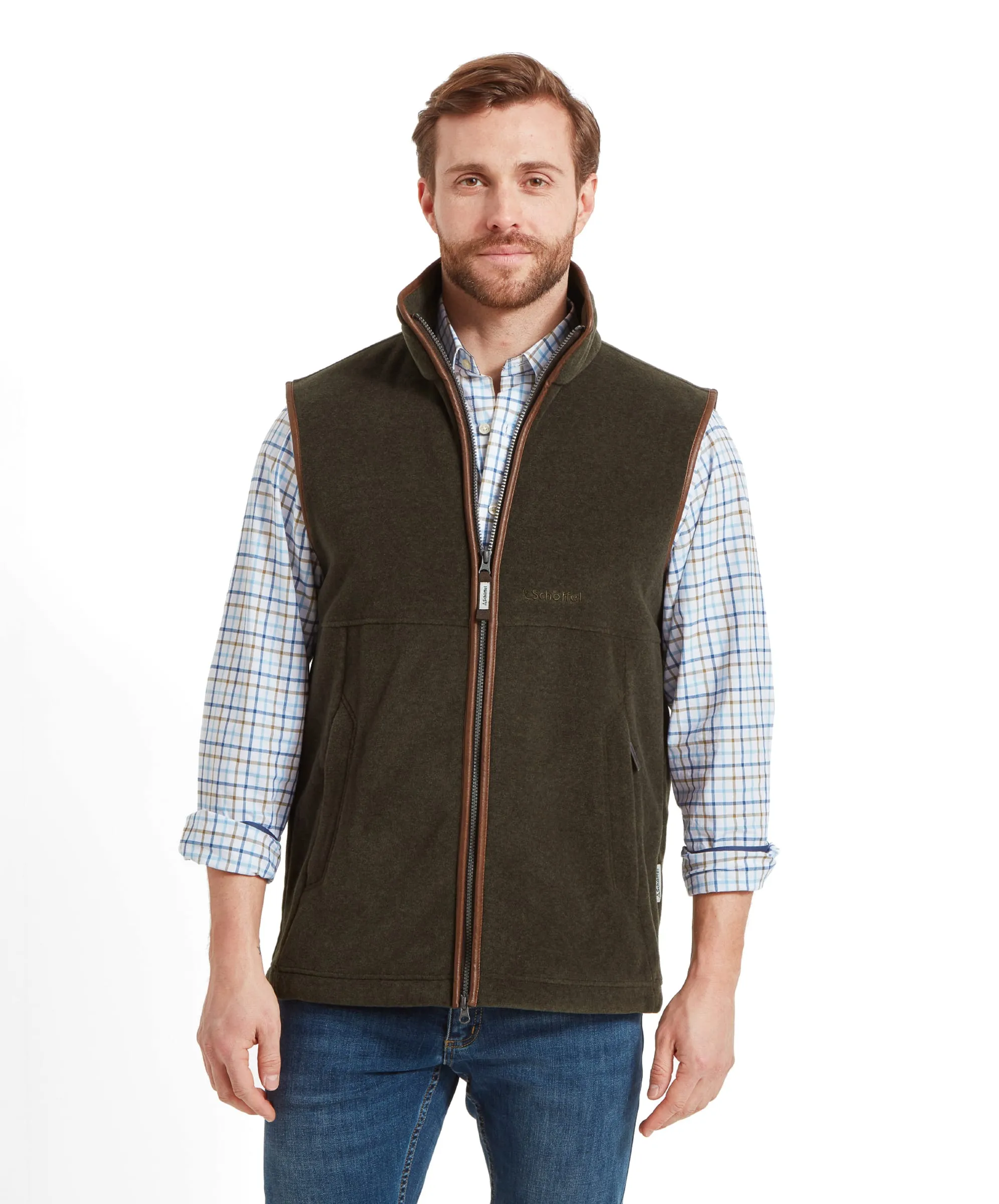 Oakham Fleece Gilet - Dark Olive