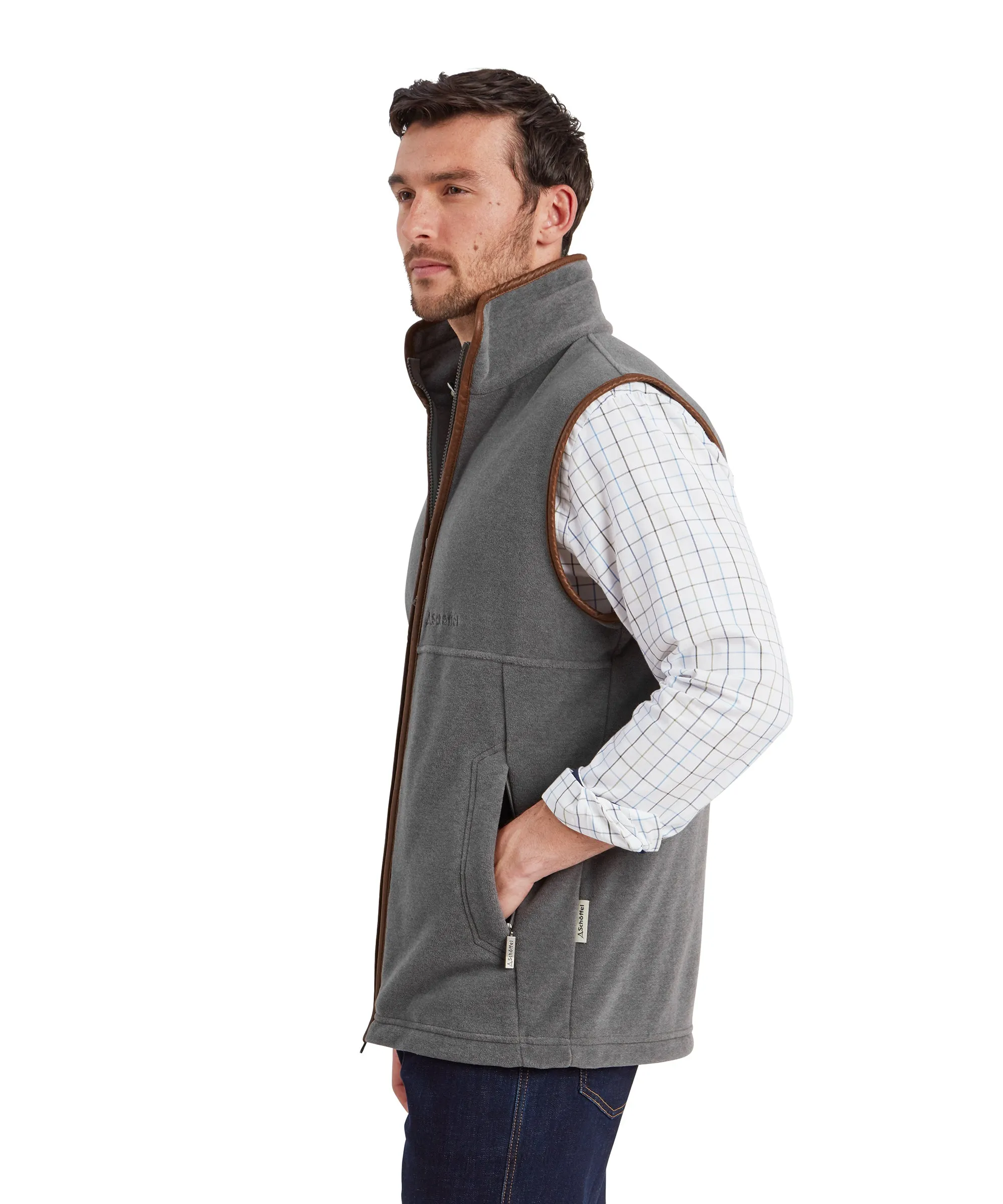 Oakham Fleece Gilet - Pewter