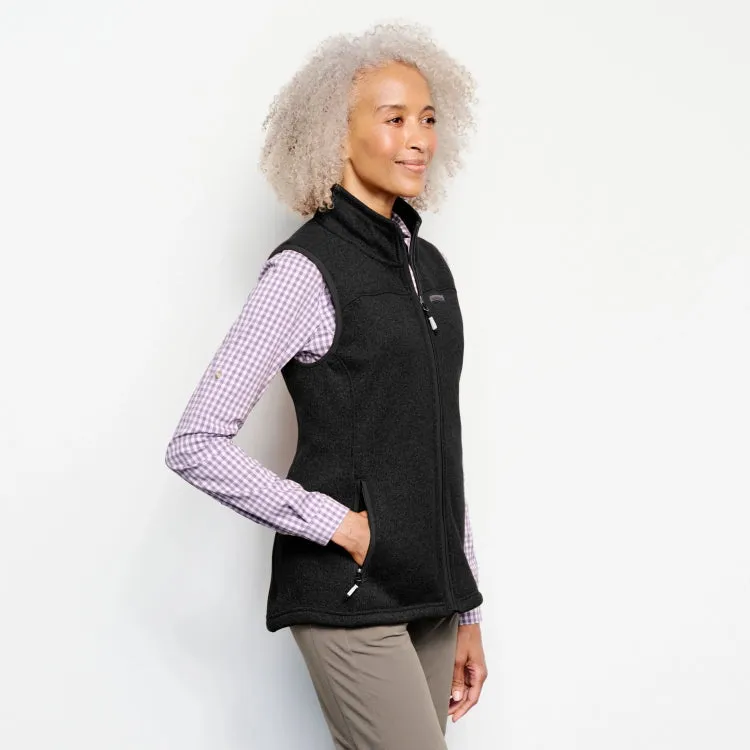 Orvis Ladies Recycled Sweater Fleece Gilet - Black