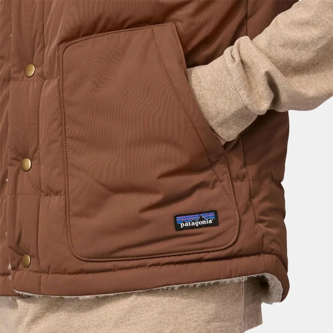 Patagonia Men's Reversible Bivy Down Vest Moose Brown